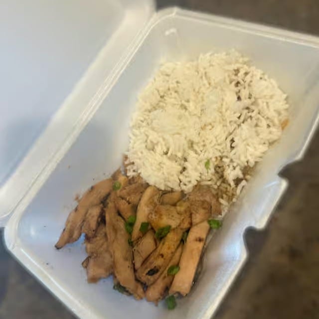 Kid's Teriyaki Chicken & Rice.