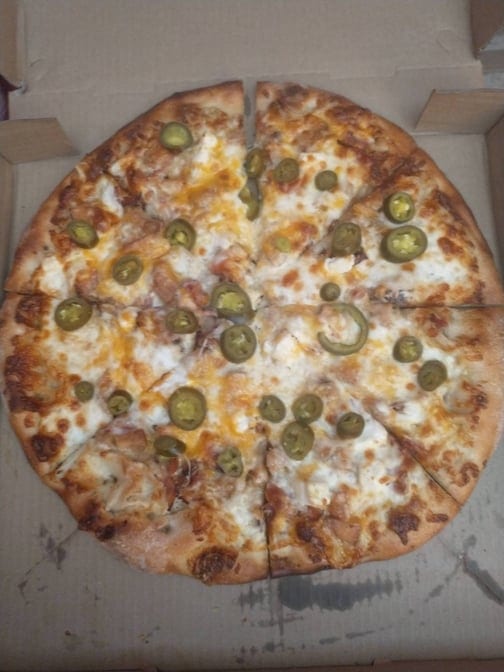 16" Jalapeno Popper Pizza.